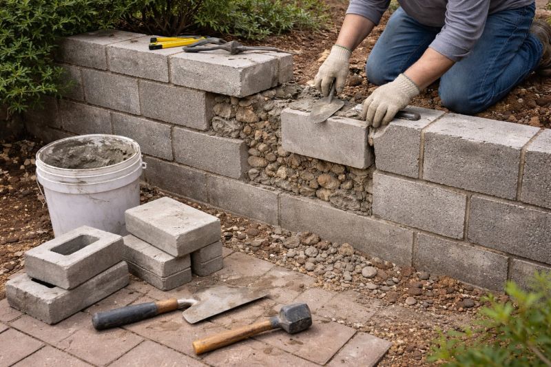 Block Wall Repair in Franklin County, VA