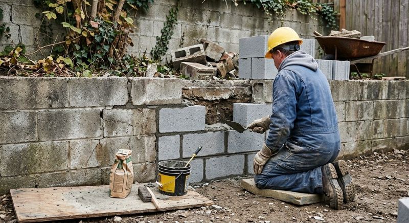 Block Wall Repair in Salem, VA