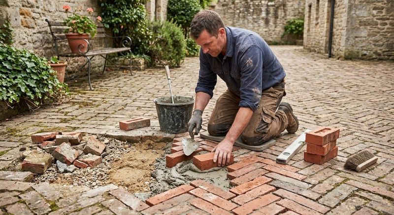Brick Flatwork Repair in Blacksburg, VA