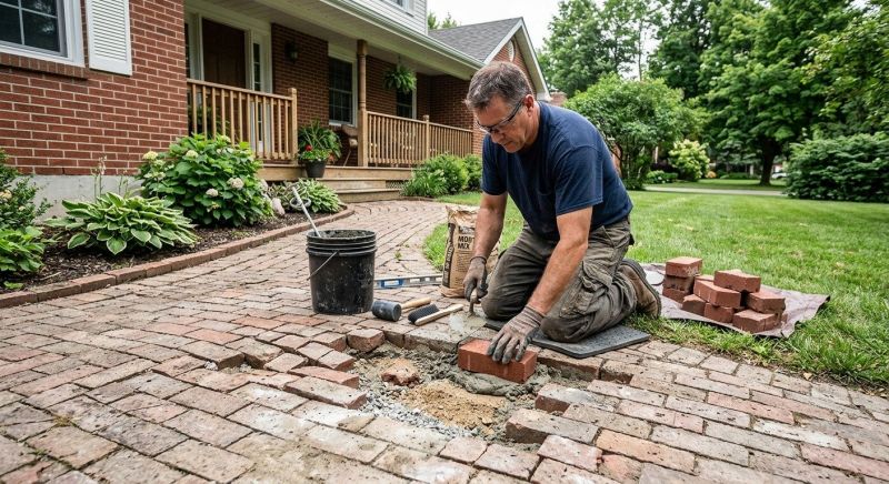 Brick Flatwork Repair in Wirtz, VA
