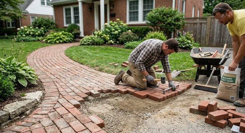 Brick Pathway Repair in Roanoke, VA