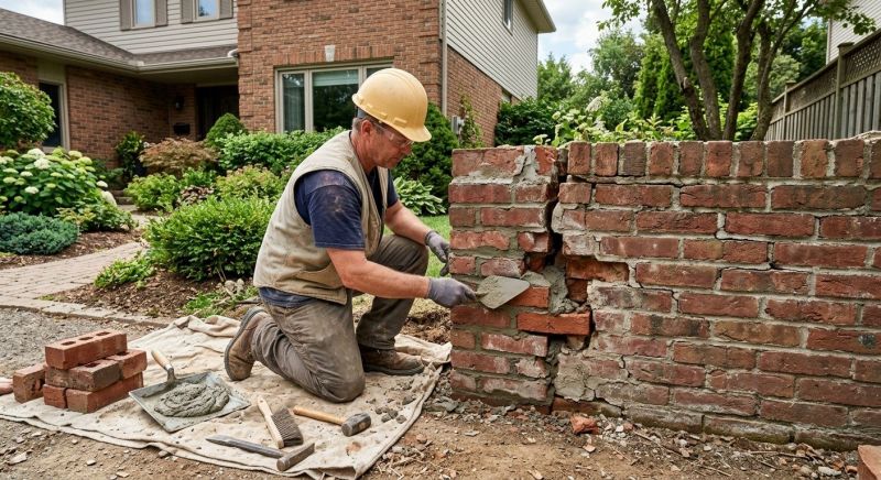Brick Wall Repair in Christiansburg, VA