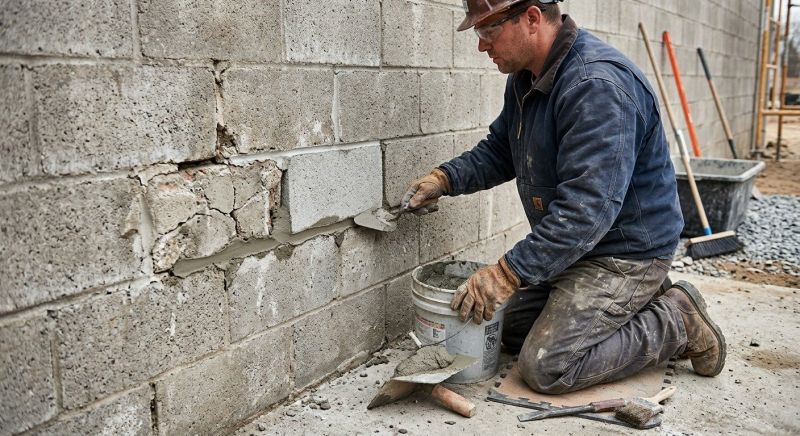 Brick Wall Repair in Franklin County, VA