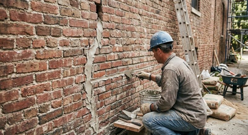 Brick Wall Repair in Wirtz, VA