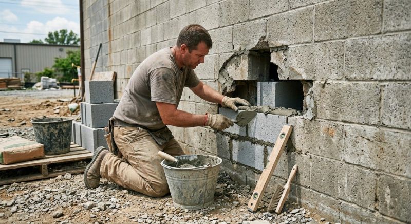 Cement Block Repair in Roanoke, VA