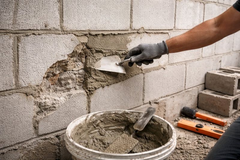 Cinder Block Wall Repair in New Castle, VA