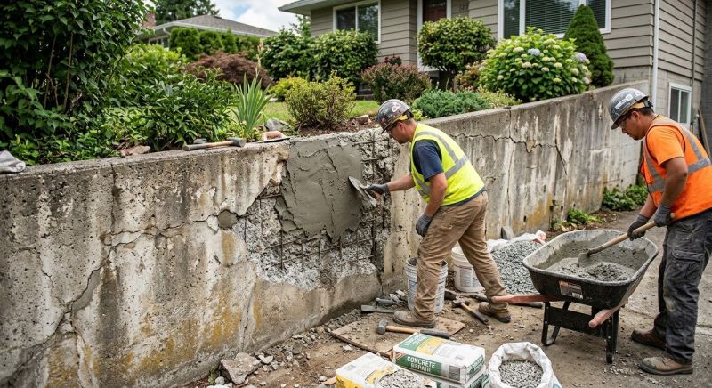 Retaining Wall Repair in Franklin County, VA