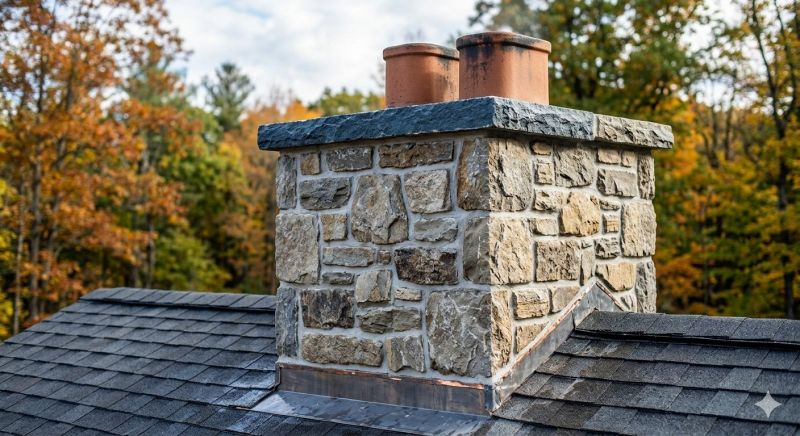 Stone Chimney Installation in Boones Mill, VA