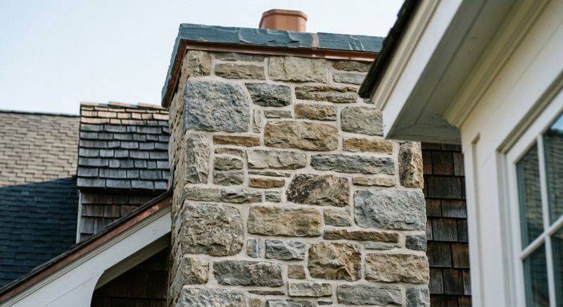 Stone Chimney Installation in Botetourt County, VA