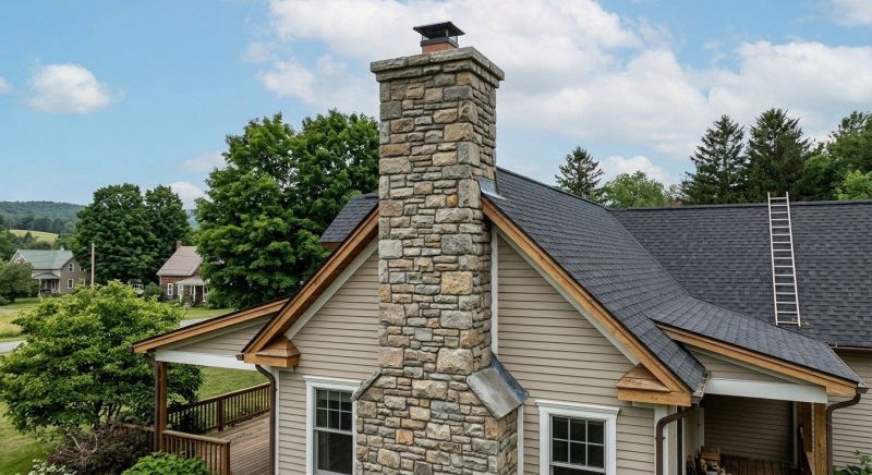Stone Chimney Installation in Roanoke, VA