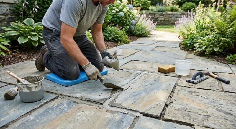 Stone Walkway Repair in Roanoke, VA